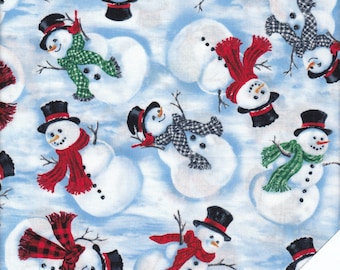 TISSU DE NOËL SNOWMEN Tissu N° 220525