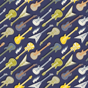 Music Fabric E-GITARREN Rock On Fabric No. 210424 image 2