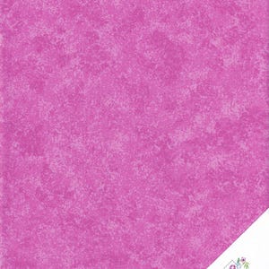 May include: A pink fabric with a speckled, marbled pattern. The fabric is a solid pink colour with a subtle white speckling throughout.