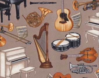 MUSICAL INSTRUMENTS Fabric No. 151037