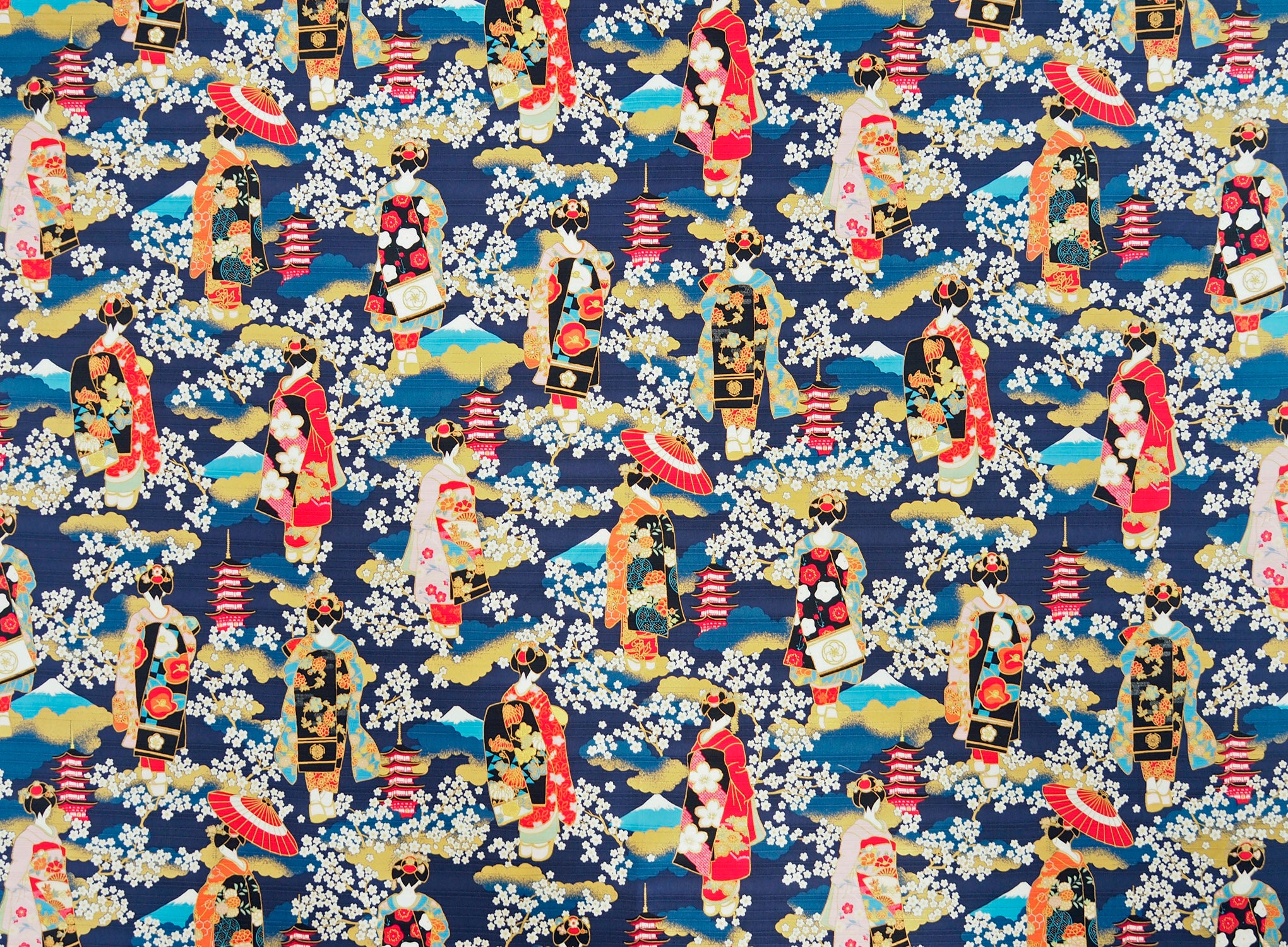 SATIN JAPAN FABRIC Geisha 