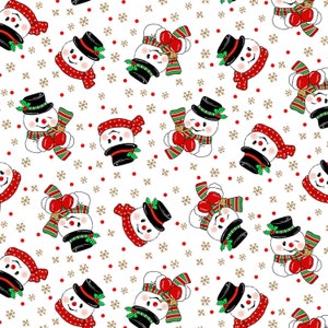 SNOWMEN &quot;Vintage Holidays&quot; Fabric No. 210953