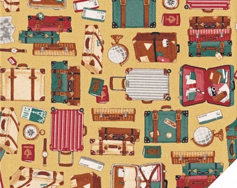 SUITCASE TRAVEL ITEMS Fabric No. 240504