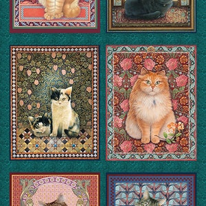 CAT PANEL Sophisti Cats fabric No. 231020 image 1