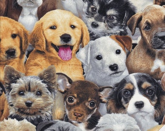 DOG PUPPIES Fabric No. 190206