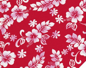 HAWAII TROPICAL FLORAL PATTERN with airbrush effect fabric no. 230112