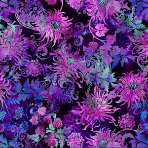 FLOWERS FLORAGRAPHIX V, Jason Yanter Fabric No. 220522