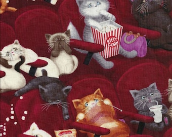 CATS IN THE CINEMA Fabric No. 120421
