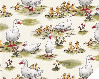 Tissu CANARD et DUCKCHICKS "Cottontail Farm" n°240204