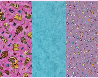 CHILDREN's fabric package "Kids Music 3" No. 220103