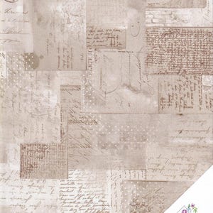 Tissu patchwork « Boho Chick » NOSTALGIC LETTERS n° 250602