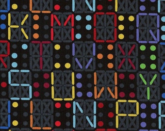 Fabric DIGITAL LETTERS No. 120432