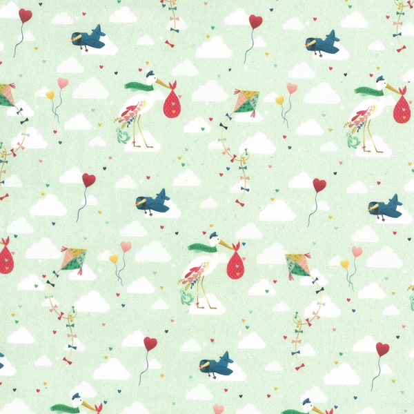 WESTFALENSTOFF print fabric JUNGE LINE Welcome to life No. 230820