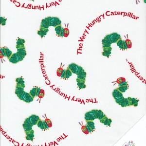 Children&#39;s Fabric &quot;The Little Caterpillar Hungry&quot; Fabric No. 210383