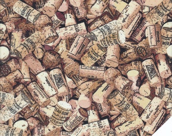 WINE CORK Patchwork Fabric No. 210246