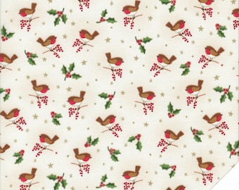 Christmas fabric ROBIN No. 210814