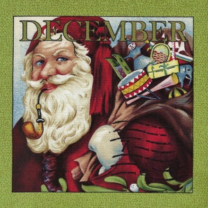 Tissu de Noël panneau PÈRE NOËL n° 130650