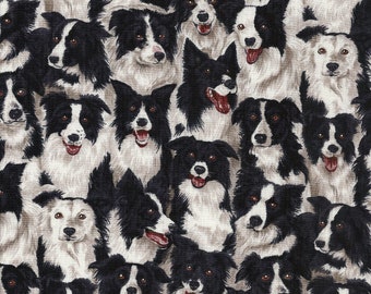 Tissu BORDER COLLIE n° 111203