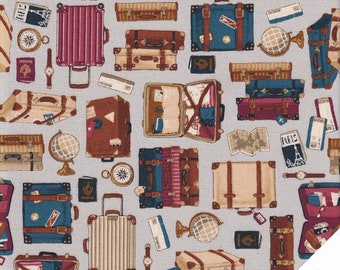 SUITCASE TRAVEL ITEMS Fabric No. 240505