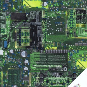 LEITERPLATTE, Green Computer Memory Board Stoff Nr. 200926