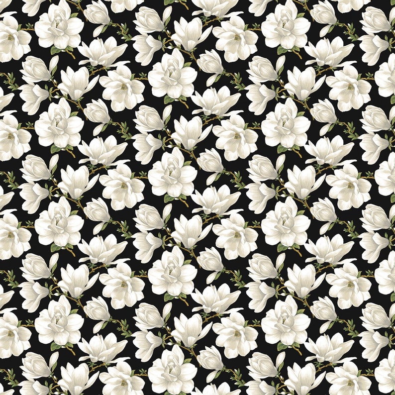 WHITE MAGNOLIA Fabric No. 210103 image 2