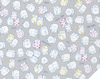 TOILET PAPER DOUBLE GAUZE 100% Cotton Fabric No. 210616