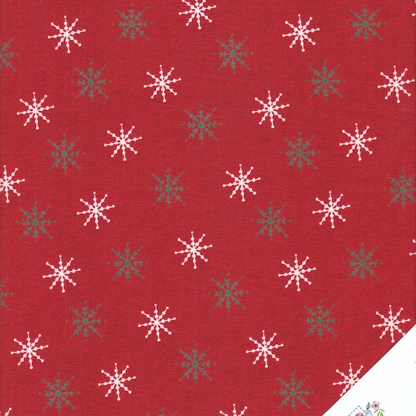 Christmas fabric SCHNEEFLOCKEN "December Magic" No. 200826