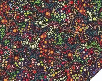 CARIBBEAN CIRCLES & Dots Fabric No. 200552