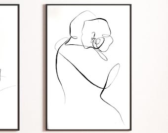 Line Art "Tango" Original Bild Tusche