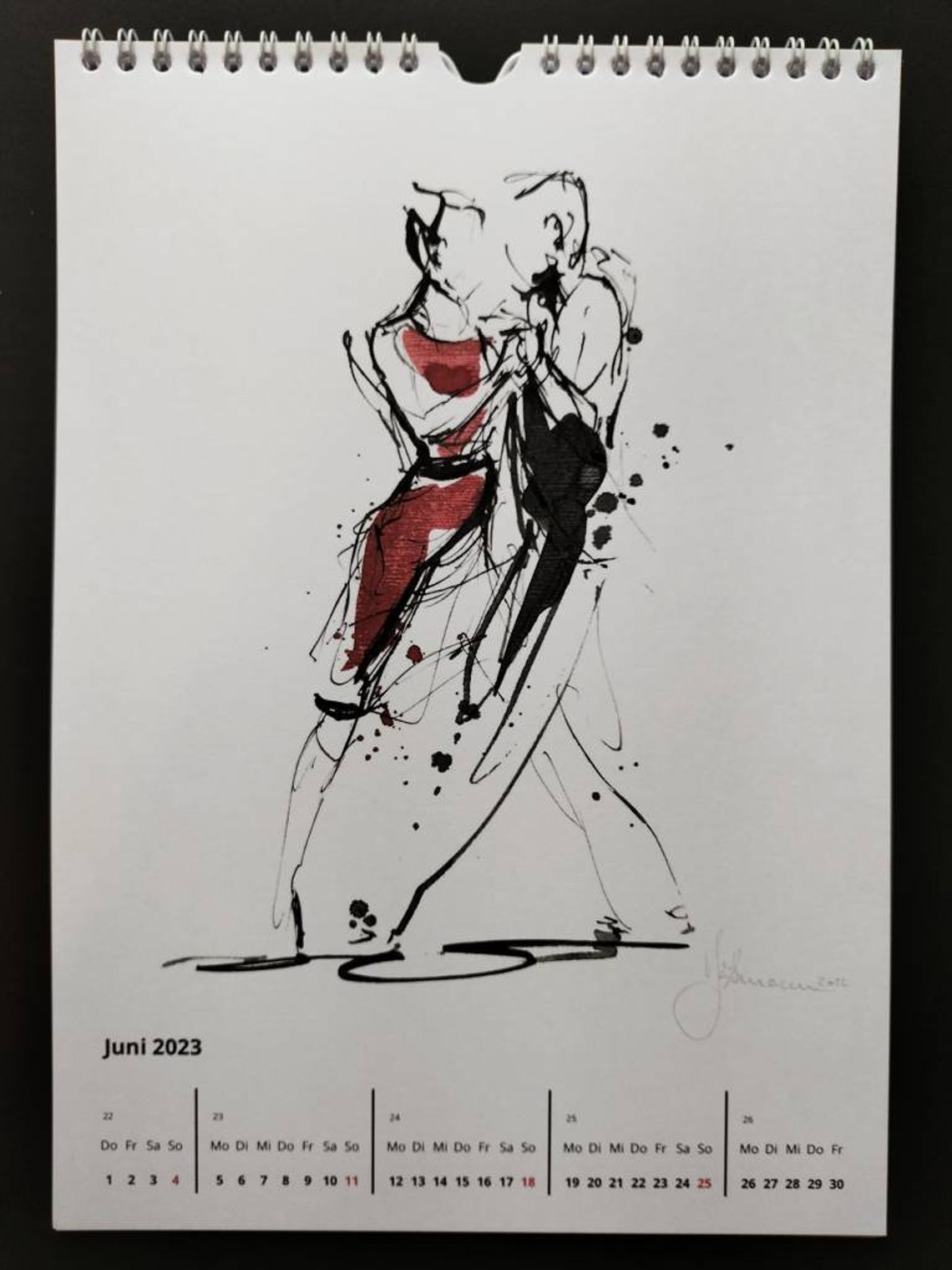 Unikat Tangokalender 2023 13x Tangobild Weihnachtsgeschenk - Etsy.de