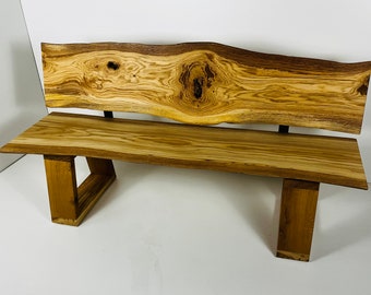 Banc de jardin pour le jardin en chêne de qualité huilée du Bas-Rhin