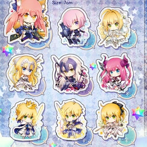 Fate/ Grand Order: Klare Acryl Schlüsselanhänger/ Ständer