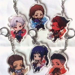 baldur&#39;s gate 3  keychains astarion, shadowheart, karlach, lae&#39;zel, gale, wyll