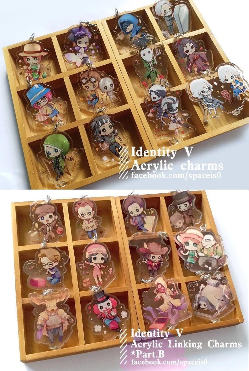 Identity V Badge Regulator Jack Figurine - Set De 6 Insignes Broches Identity-V