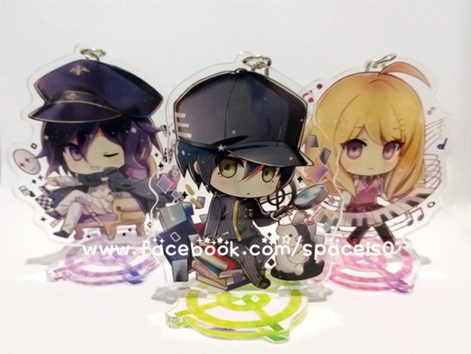 Danganronpa V3: Clear Acrylic Keychains/ Stand