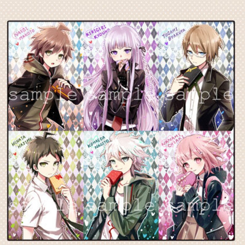 Jeu de cartes postales Danganronpa 1-2 image 1