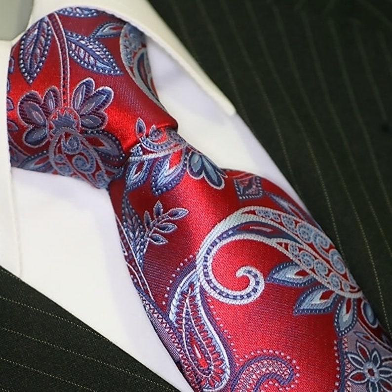Krawatten Binder Krawatte Schlips mit Einstecktuch blau Binder de Luxe 188 Bild 2