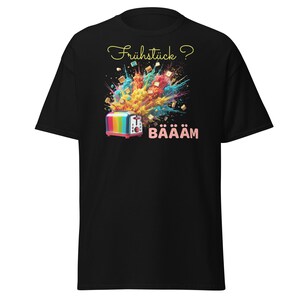 朝食BAM Tシャツ |爆発するカラフルなトースター |面白い朝食シャツ |クレイジーな食べ物ユーモアデザイン |ユニセックスTシャツ