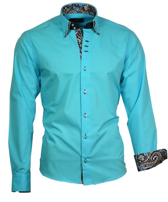chemise double col homme