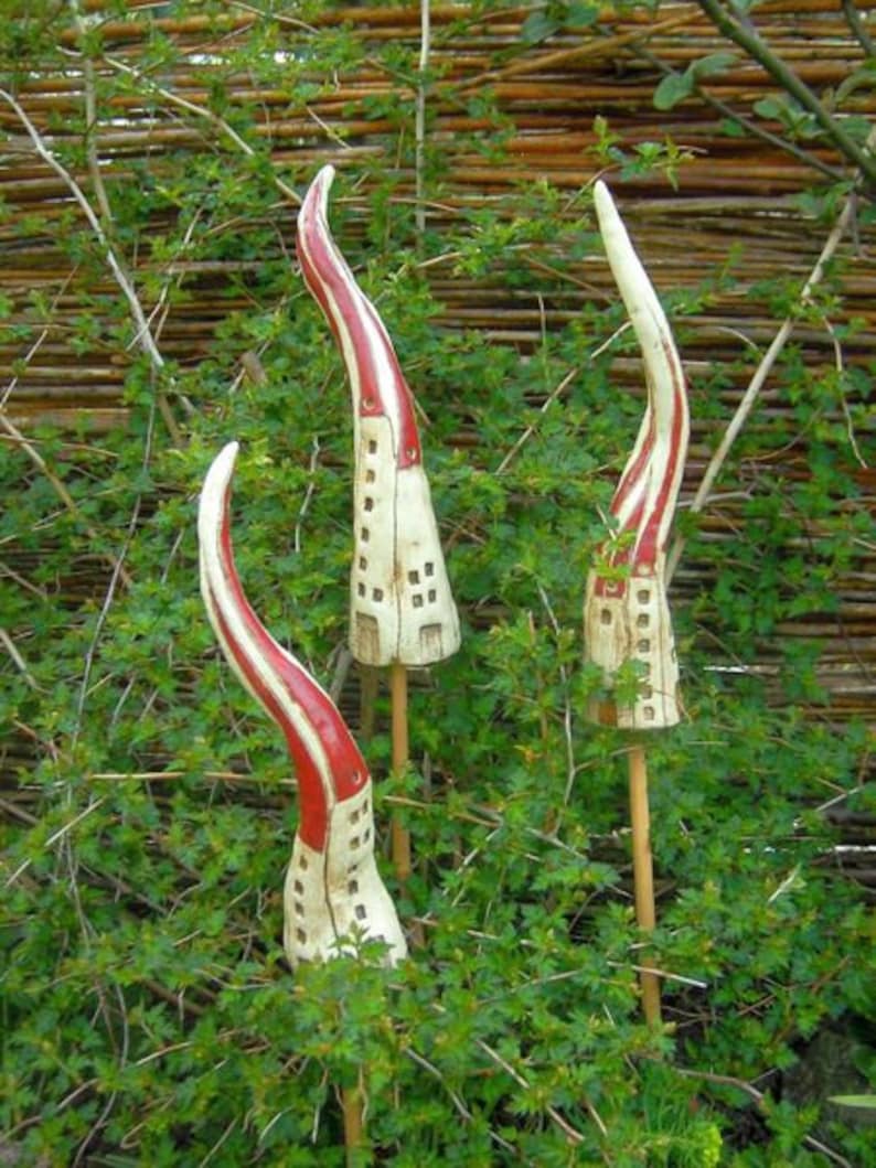 1 HOUSE flowerbed marker, ceramic image 4