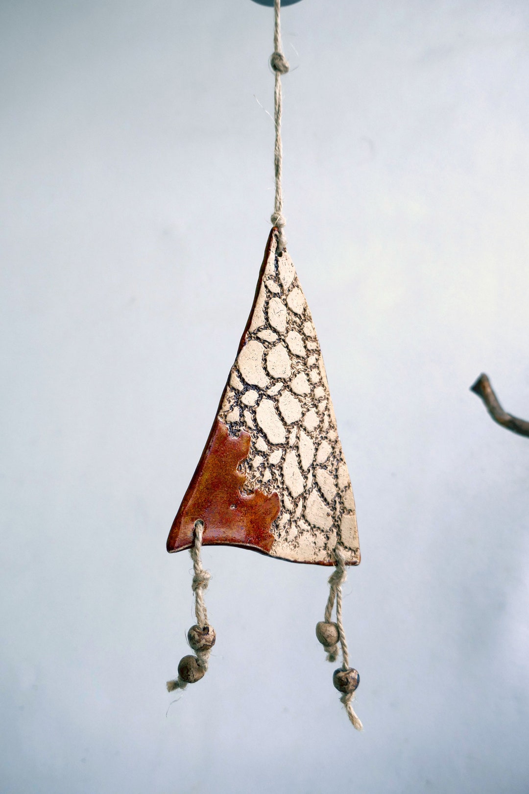 SAIL, Orange Wind Chime, Ceramic Wind Chime Etsy
