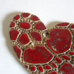 Ceramic heart gift tag, large image 3