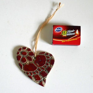 Ceramic heart gift tag, large image 4