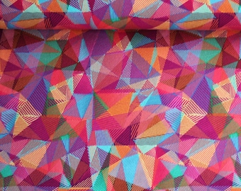 Baumwoll Sweat-jersey buntes Kaleidoskop-Muster, French Thierry