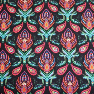 Ökotex cotton jersey colorful abstract pattern, digital print by Stenzo