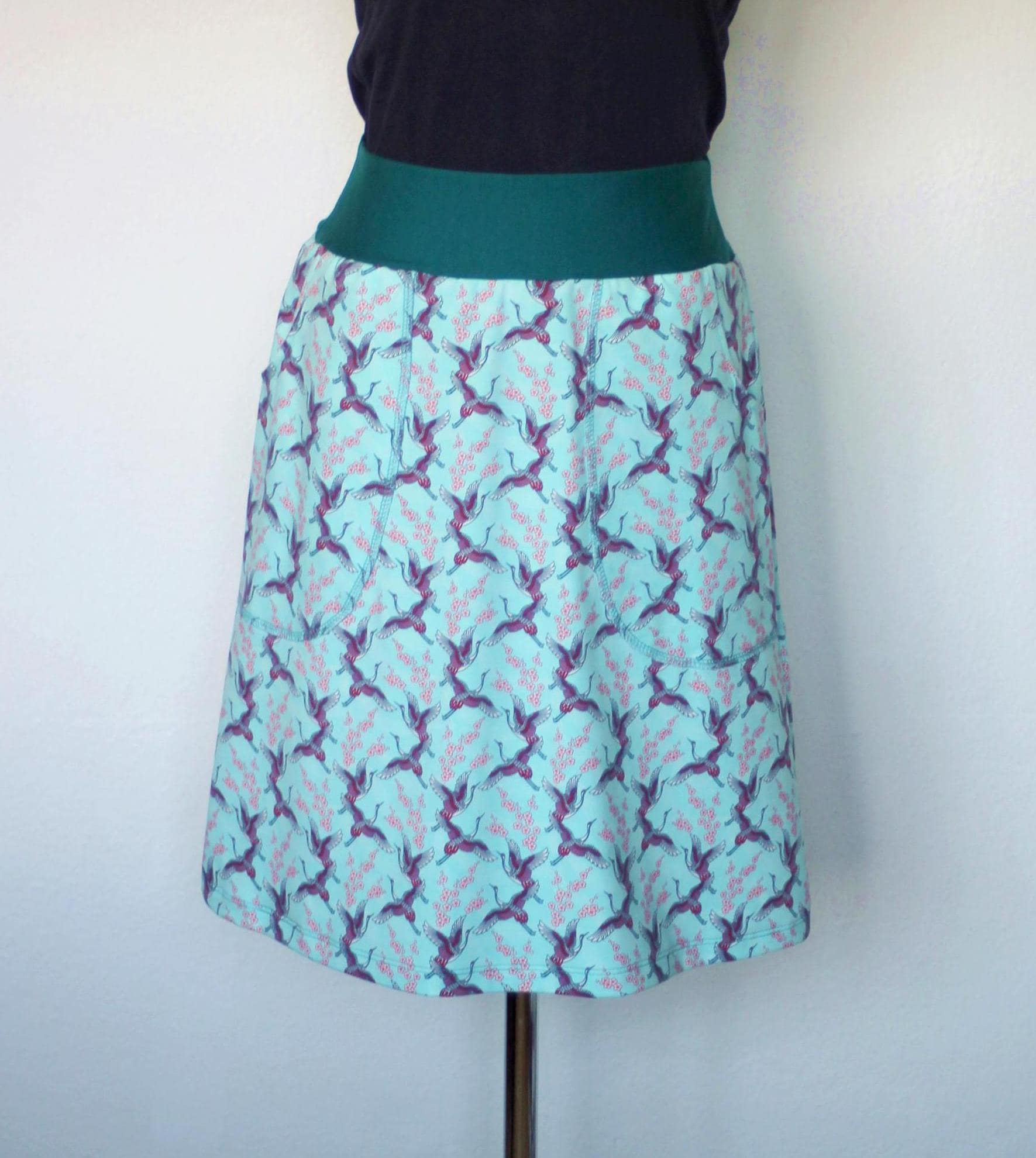 Japanese Crane Skirt - Etsy