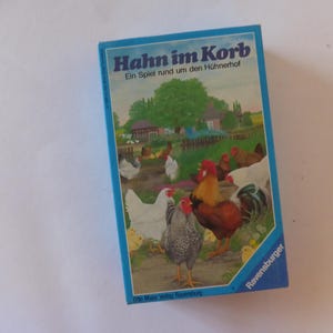 HAHN IM KORB Vintage Würfelfspiel 1980er-Jahre