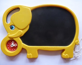 Schreibtafel Maltafel Elefant Vintage 70er Kinder