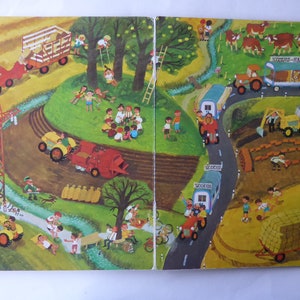 Livre pour enfants vintage Avec nous au village Livre dimages des années 90 1990 image 5