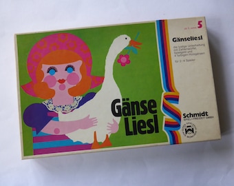 GÄNSELIESL Vintage 1970s Game Board Game Dice Game
